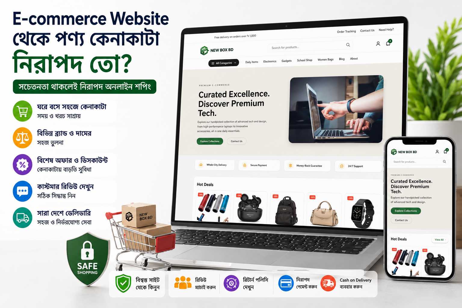 E-commerce Website থেকে Product কেনা কি নিরাপদ? সুবিধা ও অসুবিধা জানুন