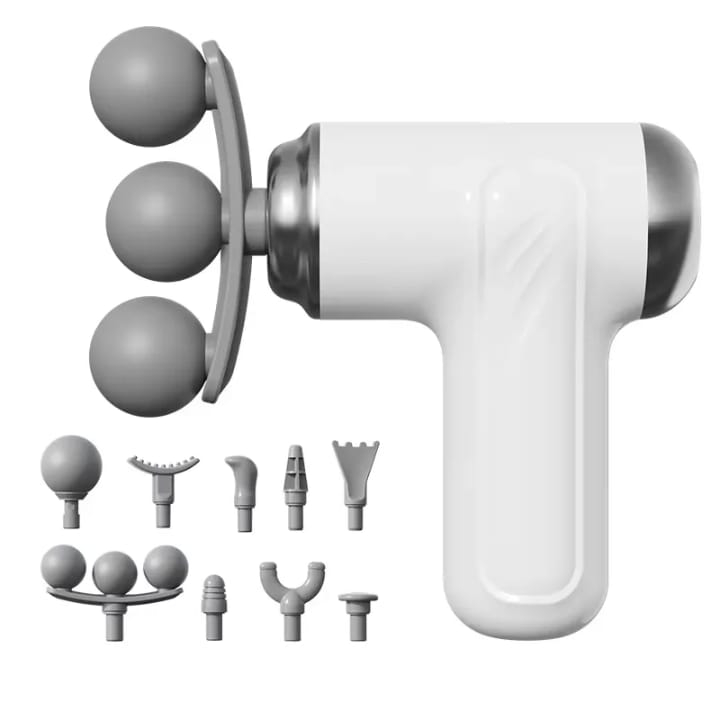 9 in 1 Mini Massage Gun Rechargeable Muscle Massager with Type-C Portable Deep Massage Device thumbnail 3