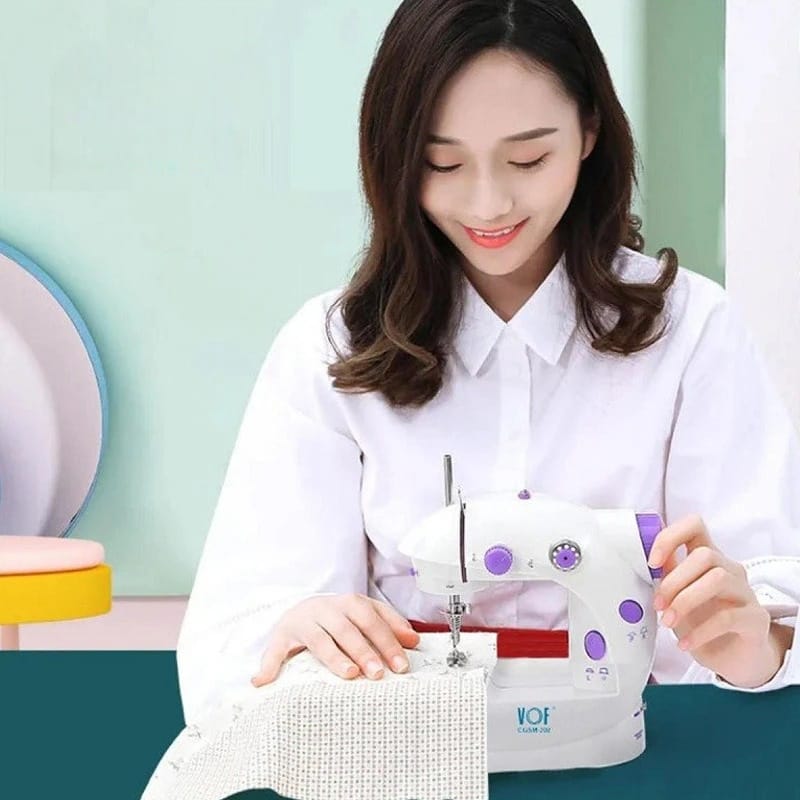 মিনি সেলাই মেশিন - Portable Electric Sewing Machine for Home Use thumbnail 3