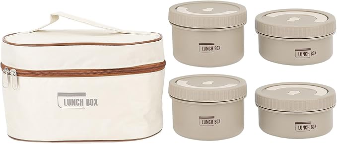 Stainless Steel Insulated Lunch Box 600ml - Leak-Proof Food Container thumbnail 4