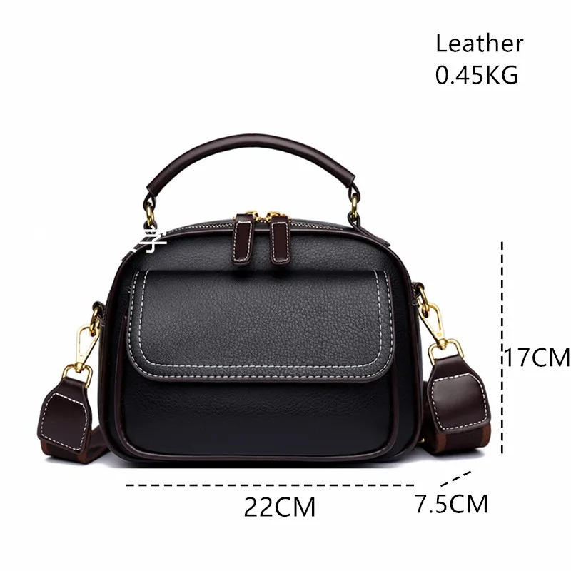 New Sac a Main Women Handbag Soft Small Shoulder PU Leather Tote Hand Bag for Ladies[black] thumbnail 3