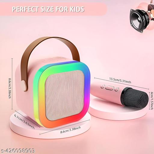Mini Karaoke Speaker with Wireless Microphone - RGB Light & Voice Changer thumbnail 5