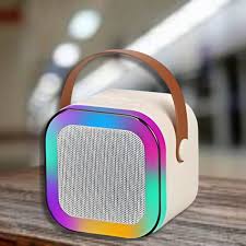 Mini Karaoke Speaker with Wireless Microphone - RGB Light & Voice Changer thumbnail 2