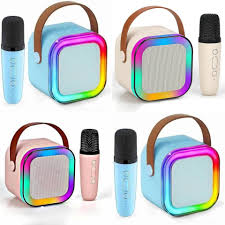 Mini Karaoke Speaker with Wireless Microphone - RGB Light & Voice Changer thumbnail 4