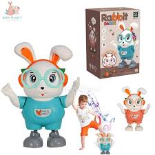 Dancing Rabbit Toy for Kids - Musical Light-Up Moving Rabbit thumbnail 6