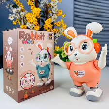Dancing Rabbit Toy for Kids - Musical Light-Up Moving Rabbit thumbnail 2