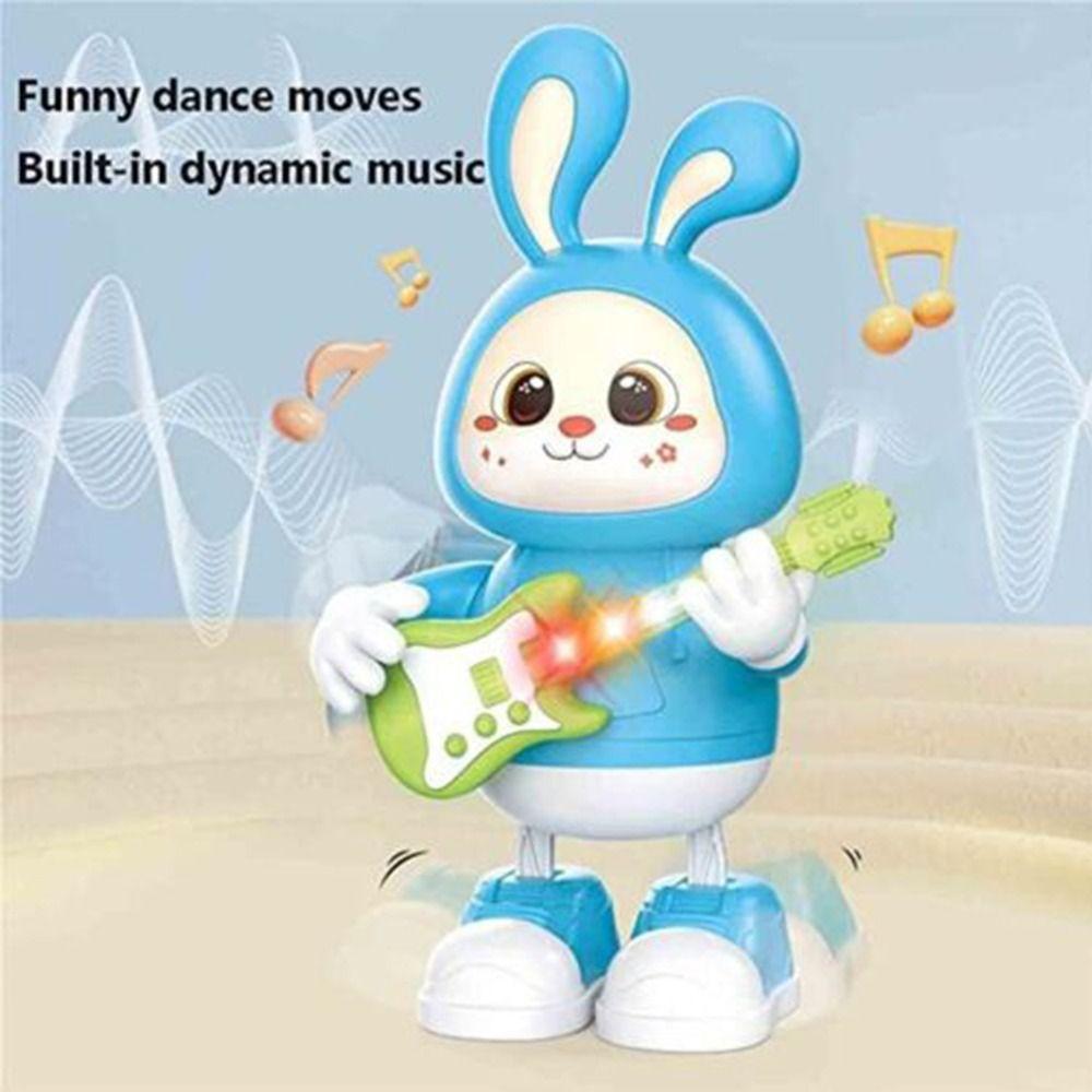 Rabbit Guitarist Dance Bunny Toy - Musical Dancing Bunny with Light thumbnail 6
