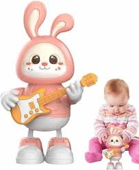 Rabbit Guitarist Dance Bunny Toy - Musical Dancing Bunny with Light thumbnail 5