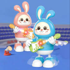 Rabbit Guitarist Dance Bunny Toy - Musical Dancing Bunny with Light thumbnail 2