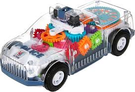Baby Toddler Police Car - Transparent Gear Light & Music Toy thumbnail 4