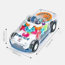 Baby Toddler Police Car - Transparent Gear Light & Music Toy thumbnail 2