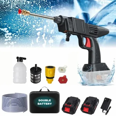 Hi Power 48V Cordless Pressure Washer Gun with 2 Batteries thumbnail 3