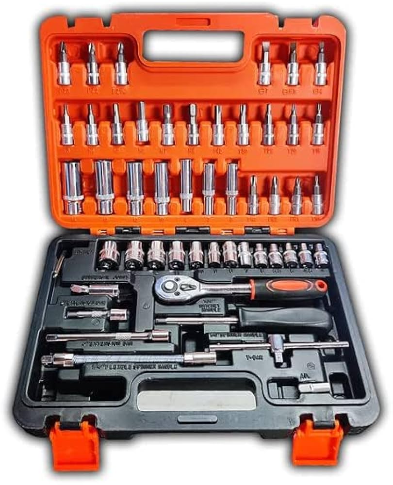 Professional 53 Pcs Car Repair Socket Wrench Tool Set thumbnail 6
