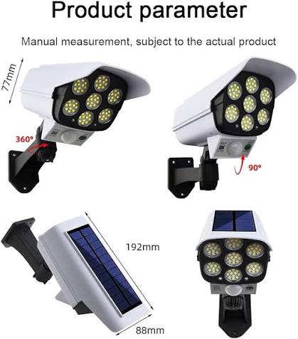 Remote Control 77 LED Solar Motion Sensor Light in Bangladesh thumbnail 2