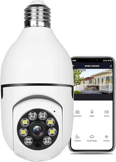 V380 Bulb System 360° Moving WiFi IP Camera in Bangladesh thumbnail 3