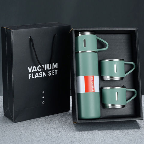 3 in 1 Vacuum Insulated Thermal Flask Set with 3 Cups (500ml) thumbnail 4