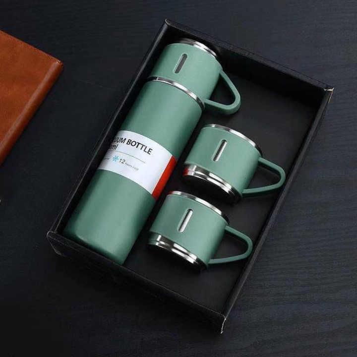 3 in 1 Vacuum Insulated Thermal Flask Set with 3 Cups (500ml) thumbnail 3