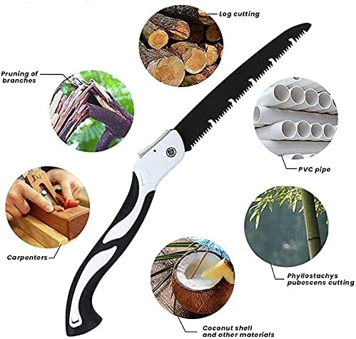 SK5 High Carbon Steel Folding Hand Saw (S-410mm) – Pruning & Camping Saw thumbnail 6