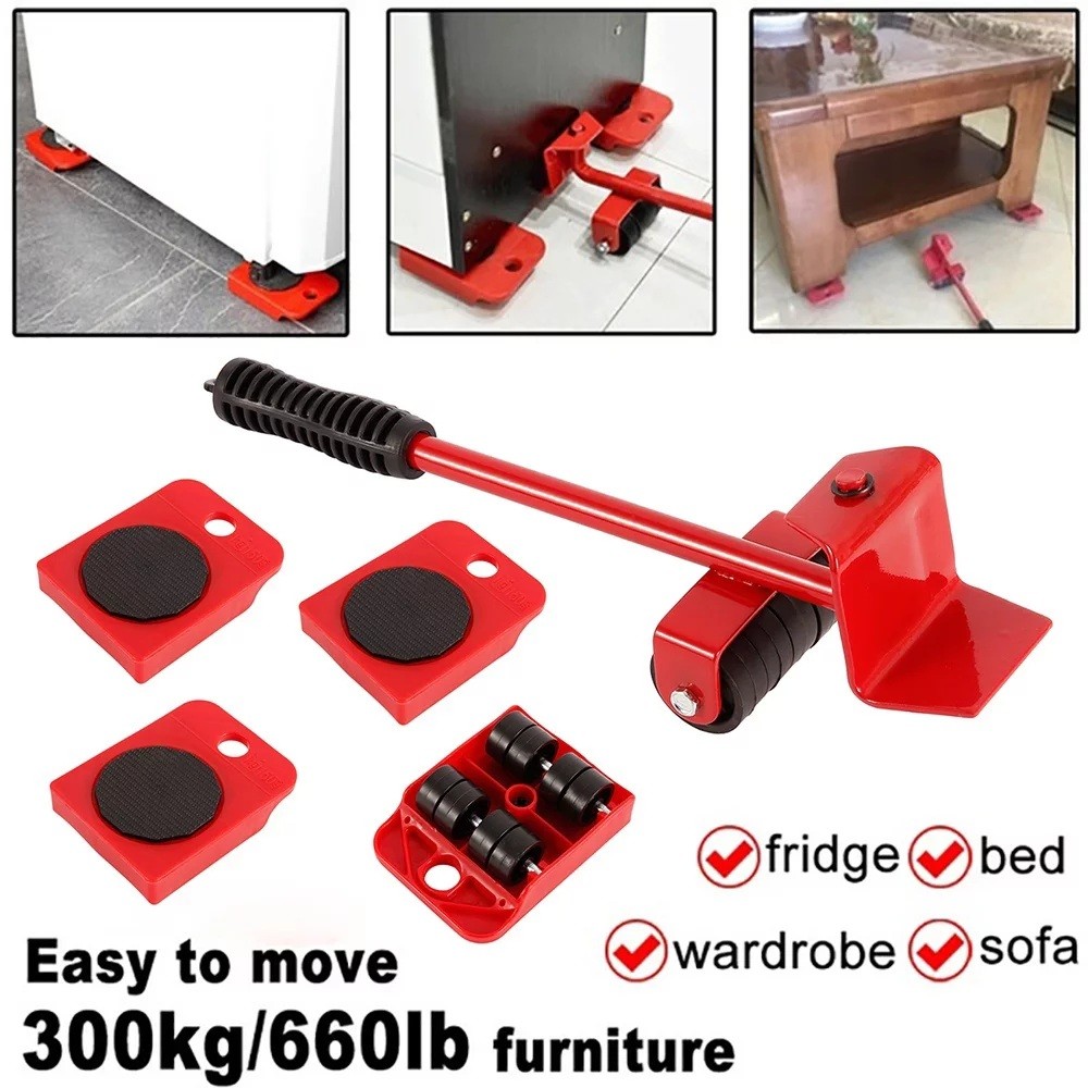 Furniture Easy Moving Tool Set with Lifter and 4 Roller Pads thumbnail 4