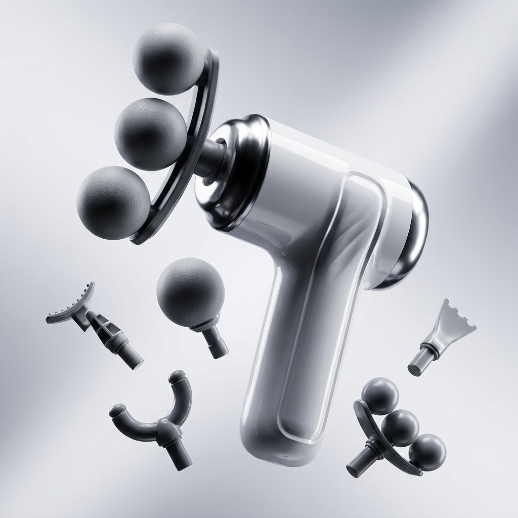 9 in 1 Mini Massage Gun Rechargeable Muscle Massager with Type-C Portable Deep Massage Device thumbnail 1