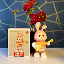 Cute fluffy rabbit toy for birthday gift