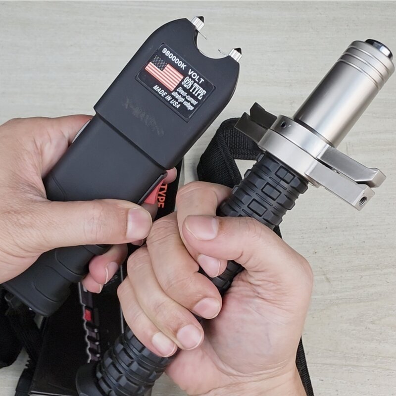Premium shock gun with LED torch light