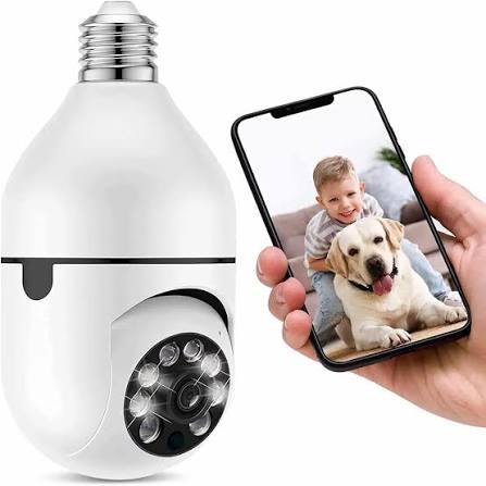 Bulb holder connectorসহ V380 moving WiFi IP camera