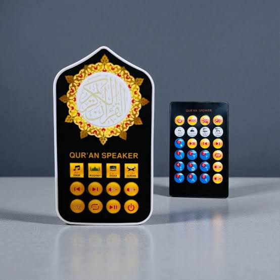 - Quran Version 4 speaker showing compact plug-in design