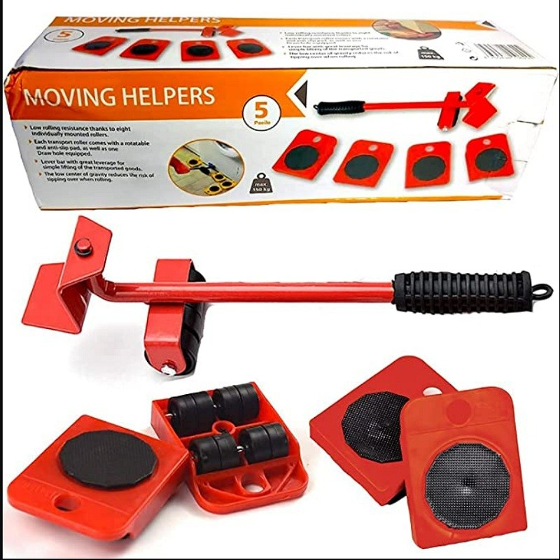 - Sofa lifting with furniture mover roller pad